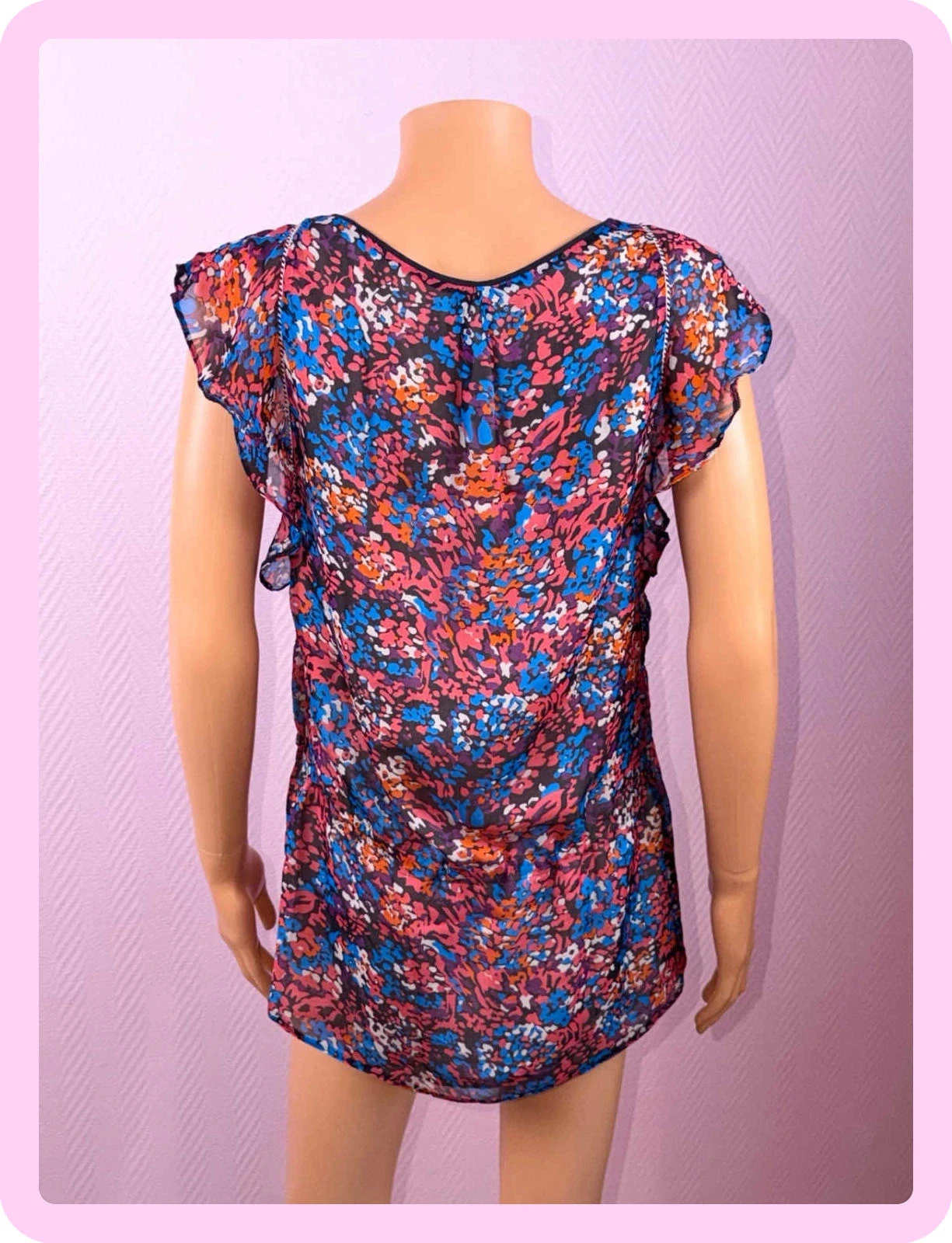 T-shirt feminino Sandro tamanho 2 em ótimo estado – photo 5
